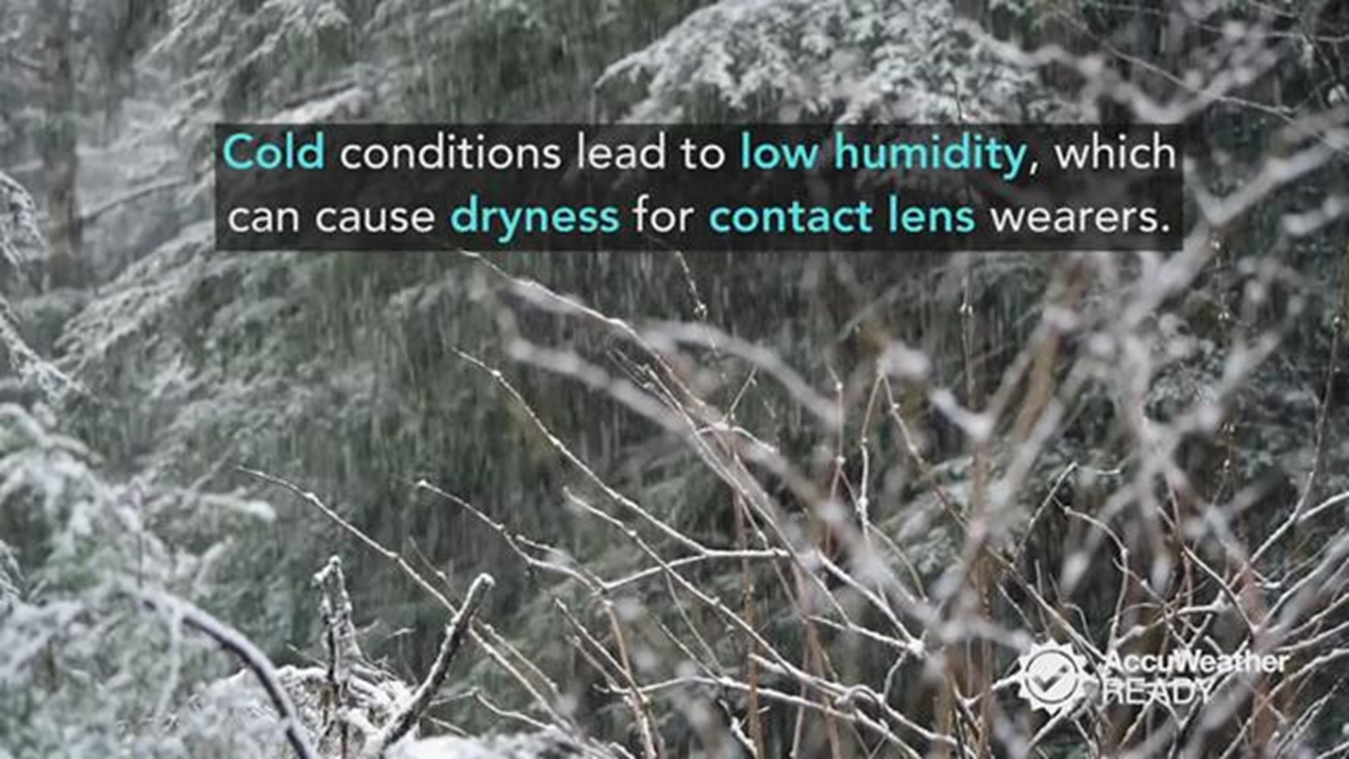 As the temperatures drop outside and the heating turns on indoors, your eyes might feel more irritated than usual if you wear contact lenses.