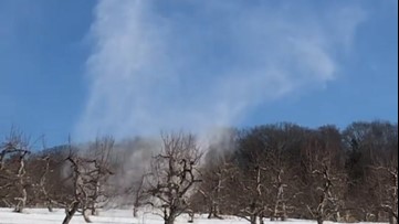 'Snow devil' caught on camera in Massachusetts