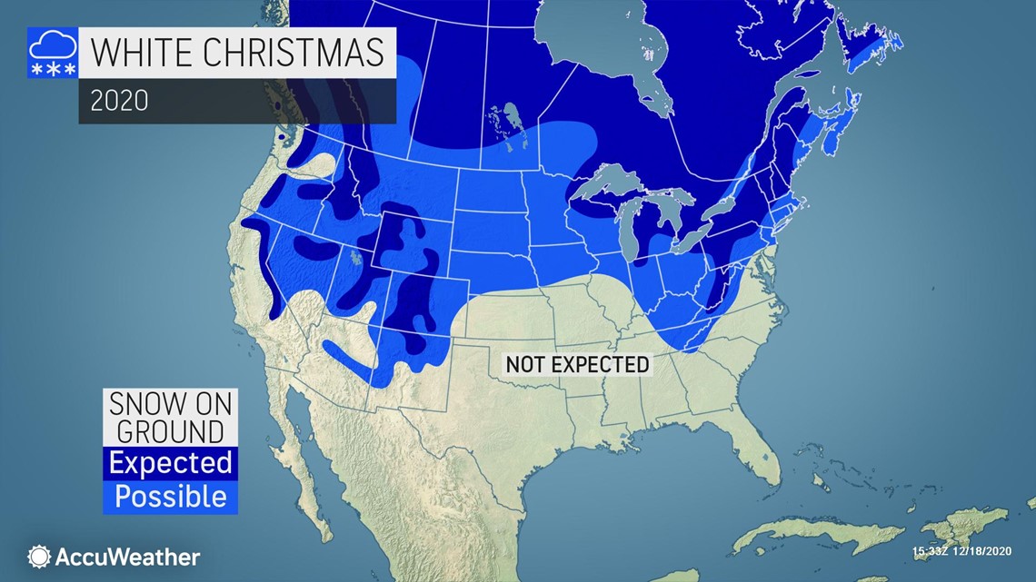 Where Will There Be A White Christmas 2022 In Midwest Usa White Christmas Watch 2020: Which American Cities Will Have Snow On Dec.  25? | Ktvb.com