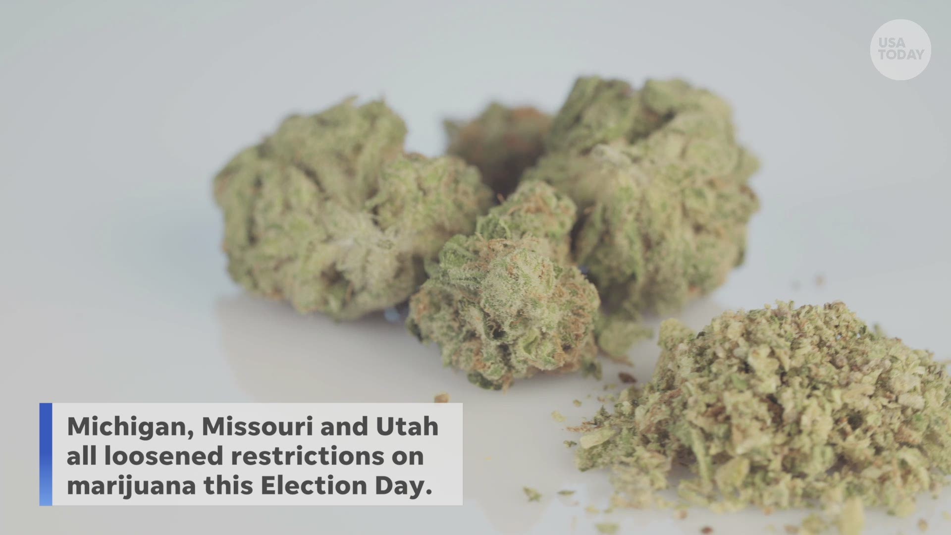 Marijuana will be available recreationally in Michigan and medicinally in Missouri and Utah.