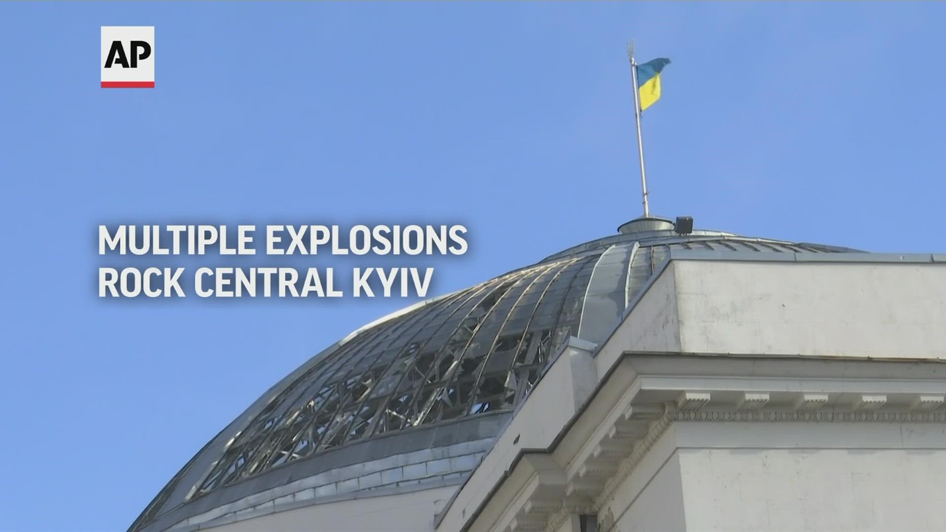 Russia's military hurled a barrage of missiles against Ukrainian cities in what could spell a major escalation of the war.