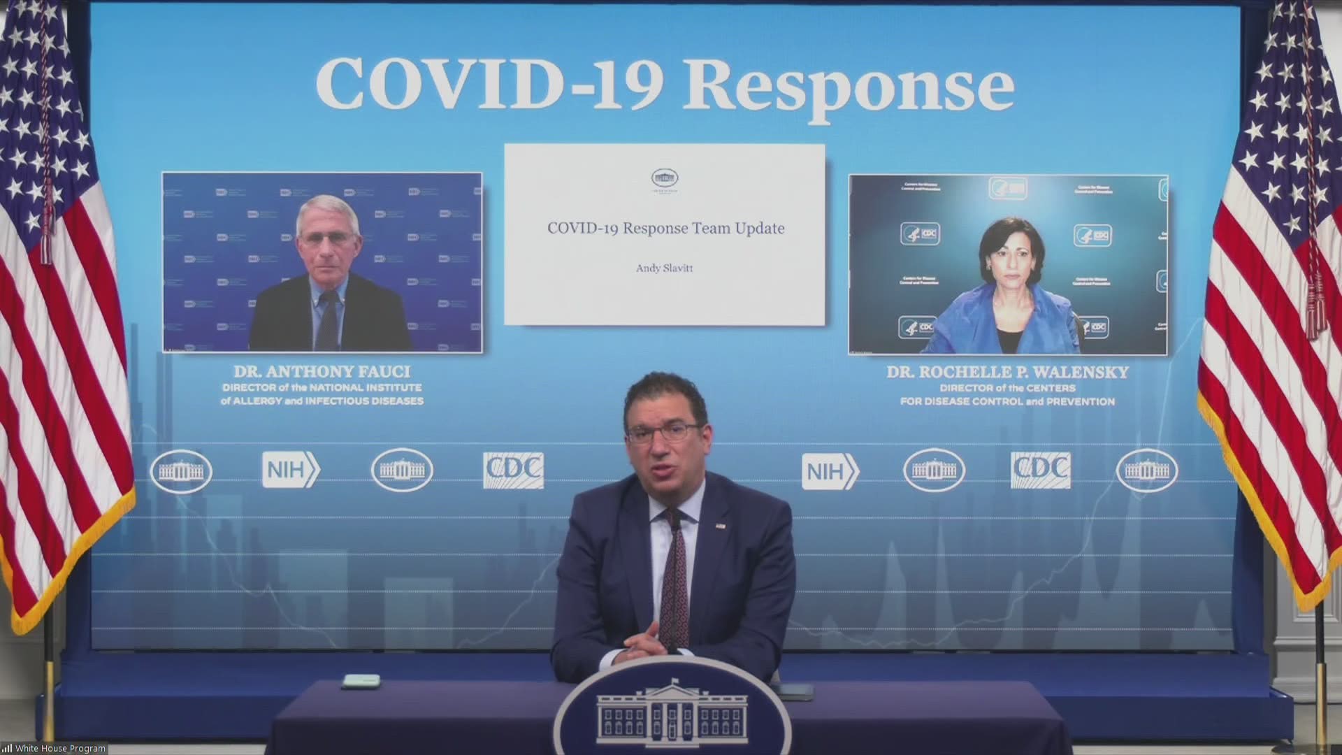 The White House COVID-19 Response Team and federal public health officials held a press briefing to provide updates on the COVID-19 response effort.