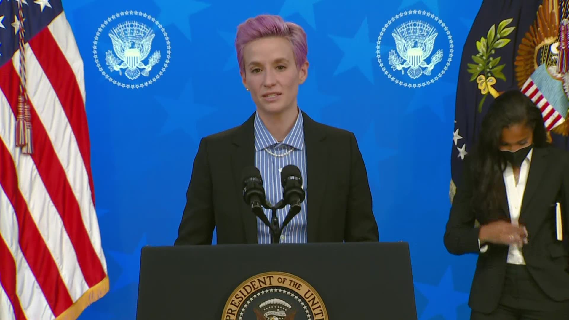 Megan Rapinoe On Equal Pay Day Speaks At White House 