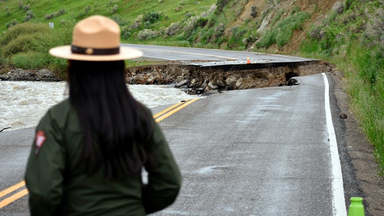 Yellowstone sets plan for quick reopening; flooded towns struggling