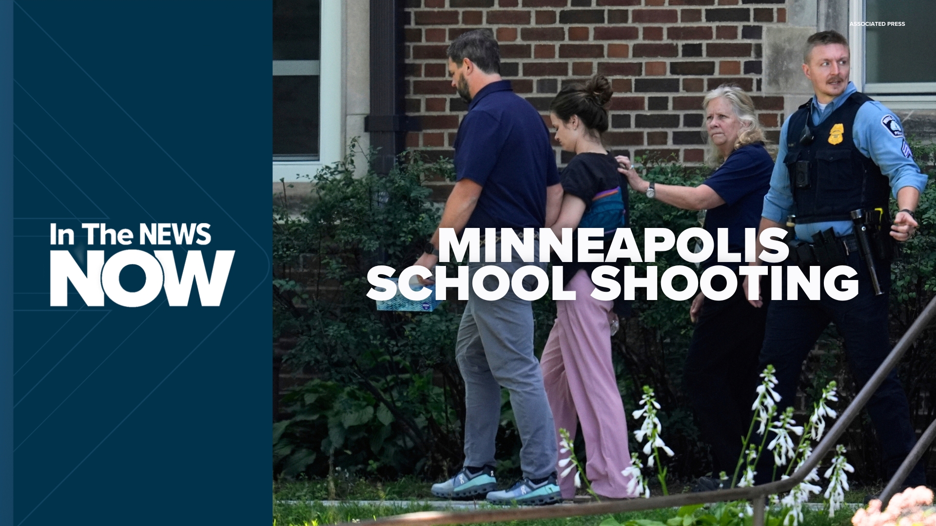 A shooter opened fire through the windows of a Catholic church in Minneapolis and struck children celebrating Mass during their first week of school, killing two.