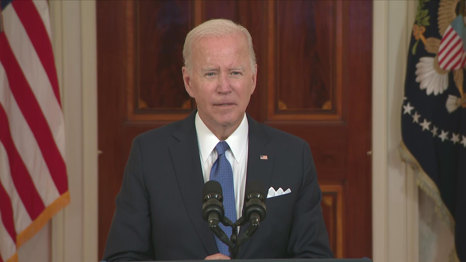 President Joe Biden pleaded with voters to elect both state and federal representatives that will work to ensure women have safe access to abortion services.