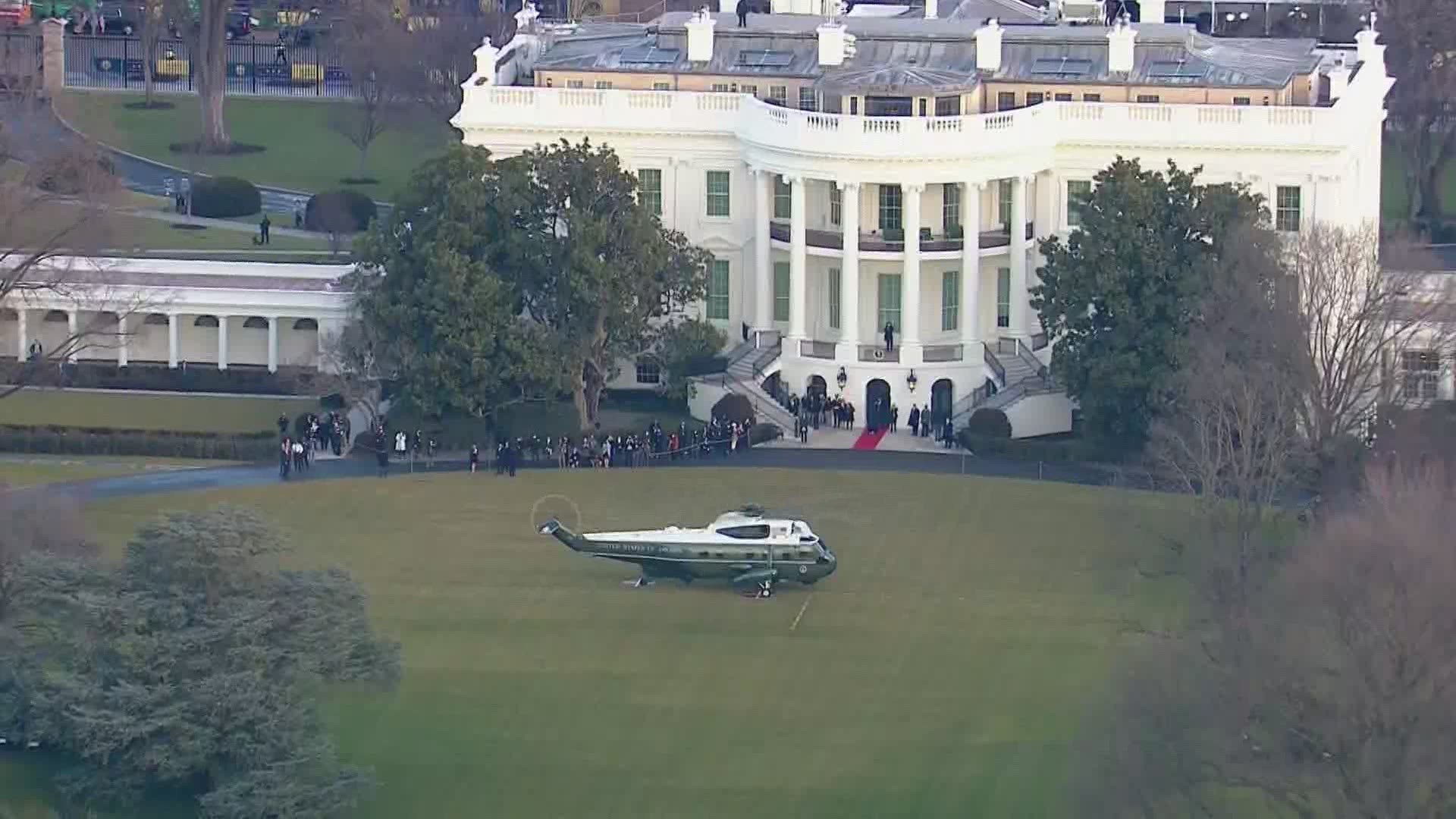 Donald Trump has left the White House for the final time of his presidency.