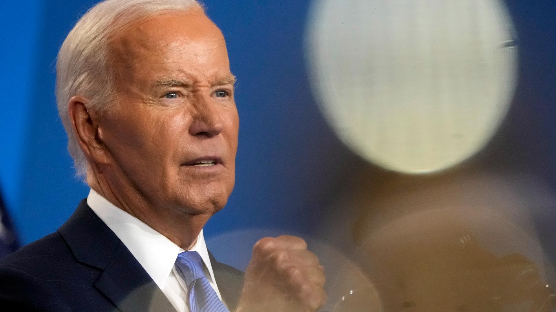 Biden makes first public remarks since leaving 2024 race