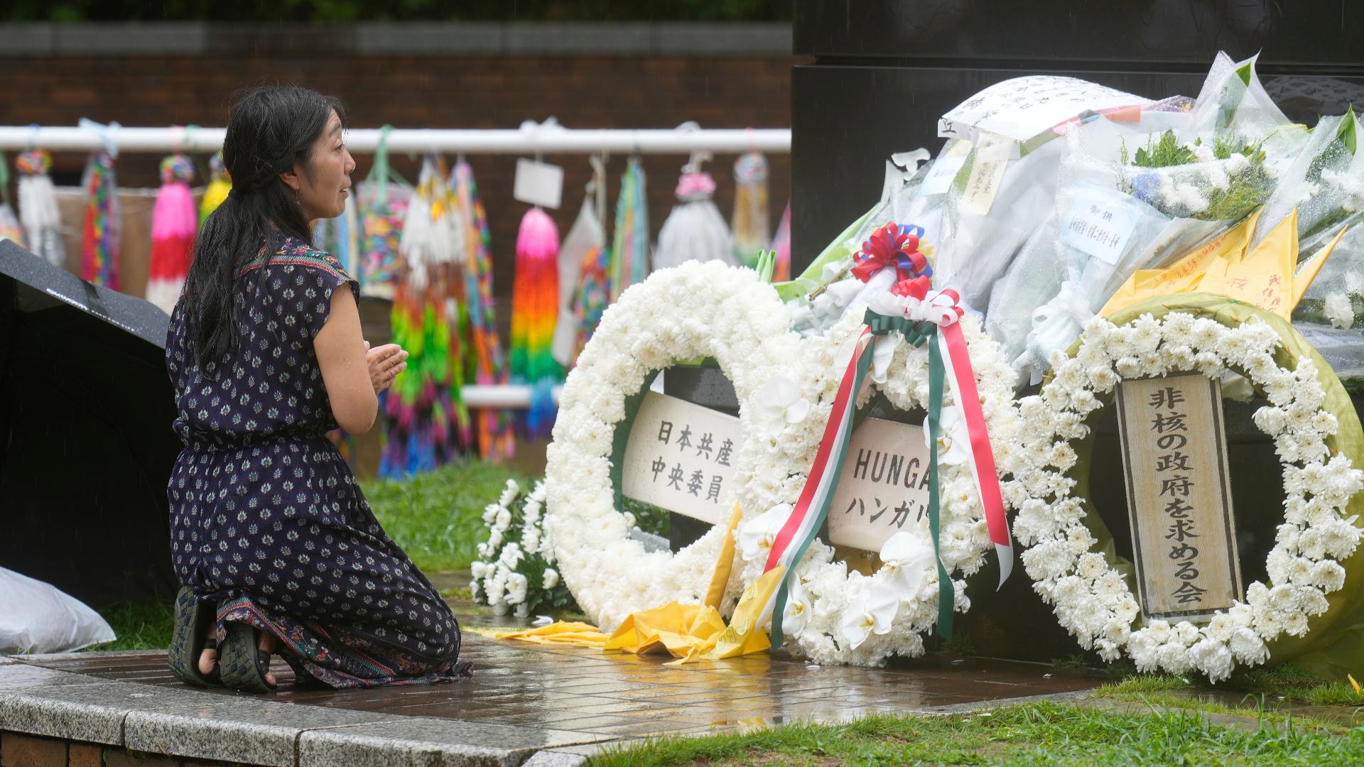 Nagasaki is marking the U.S. atomic attack on the southern Japanese city 80 years ago.