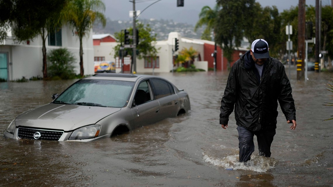 Pacific storm barrels down on southern California - Vimarsana News