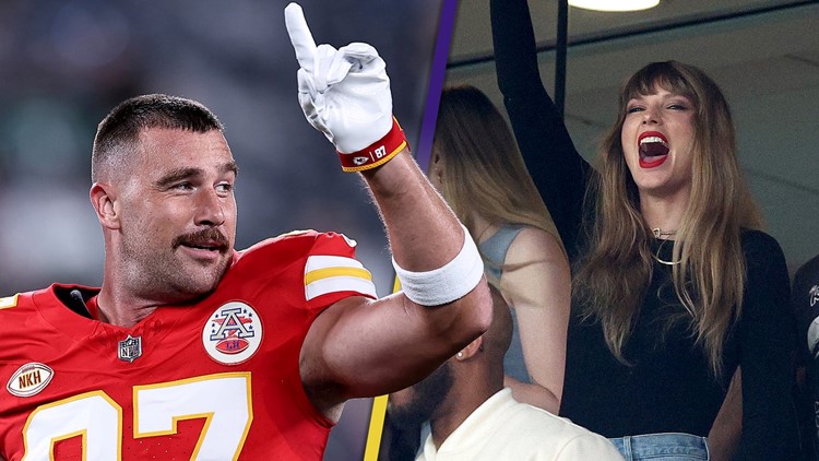 Travis Kelce and Mom Donna Kelce at the Quarterback Premiere