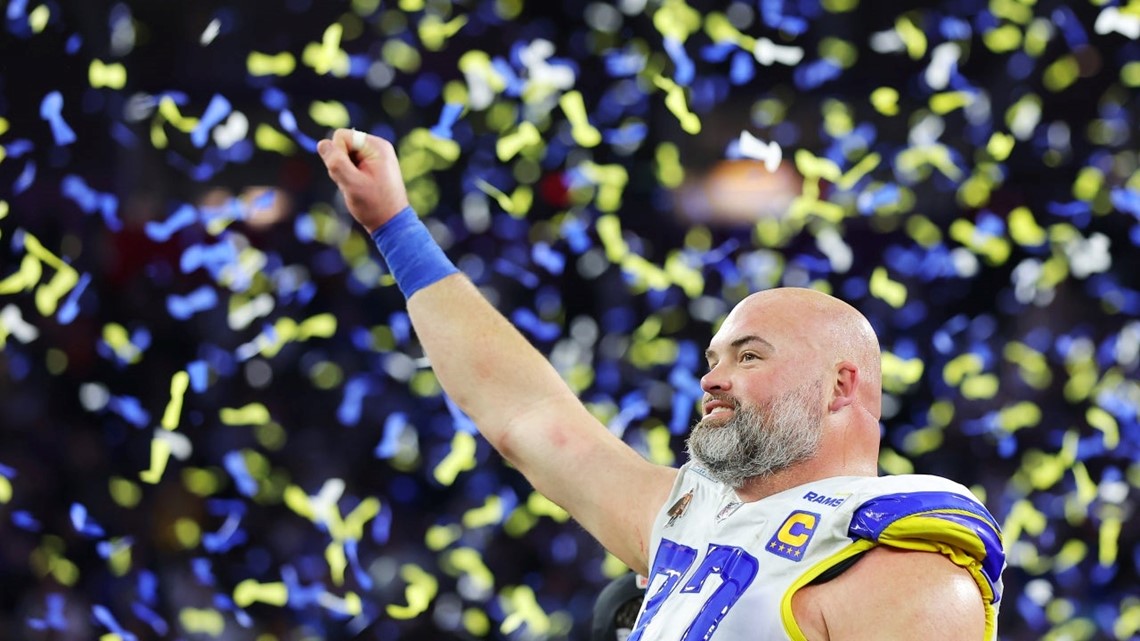 Los Angeles Rams left tackle Andrew Whitworth, safety Taylor Rapp