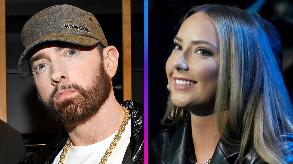 Watch: Eminem, daughter Hailie Jade turn cheerleader for Detroit Pistons  during NFL match - Gossip Herald