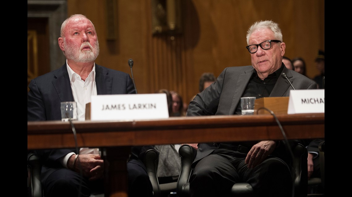 Former Backpage Com Owners James Larkin Left And Michael Lacey Appear On Capitol Hill In Washington On Jan 10 2017 Before The Senate Homeland Former Backpage Com Owners James Larkin Left And Michael Lacey Appear On Capitol Hill In Washington On Jan 10 2017 Before The Senate Homeland