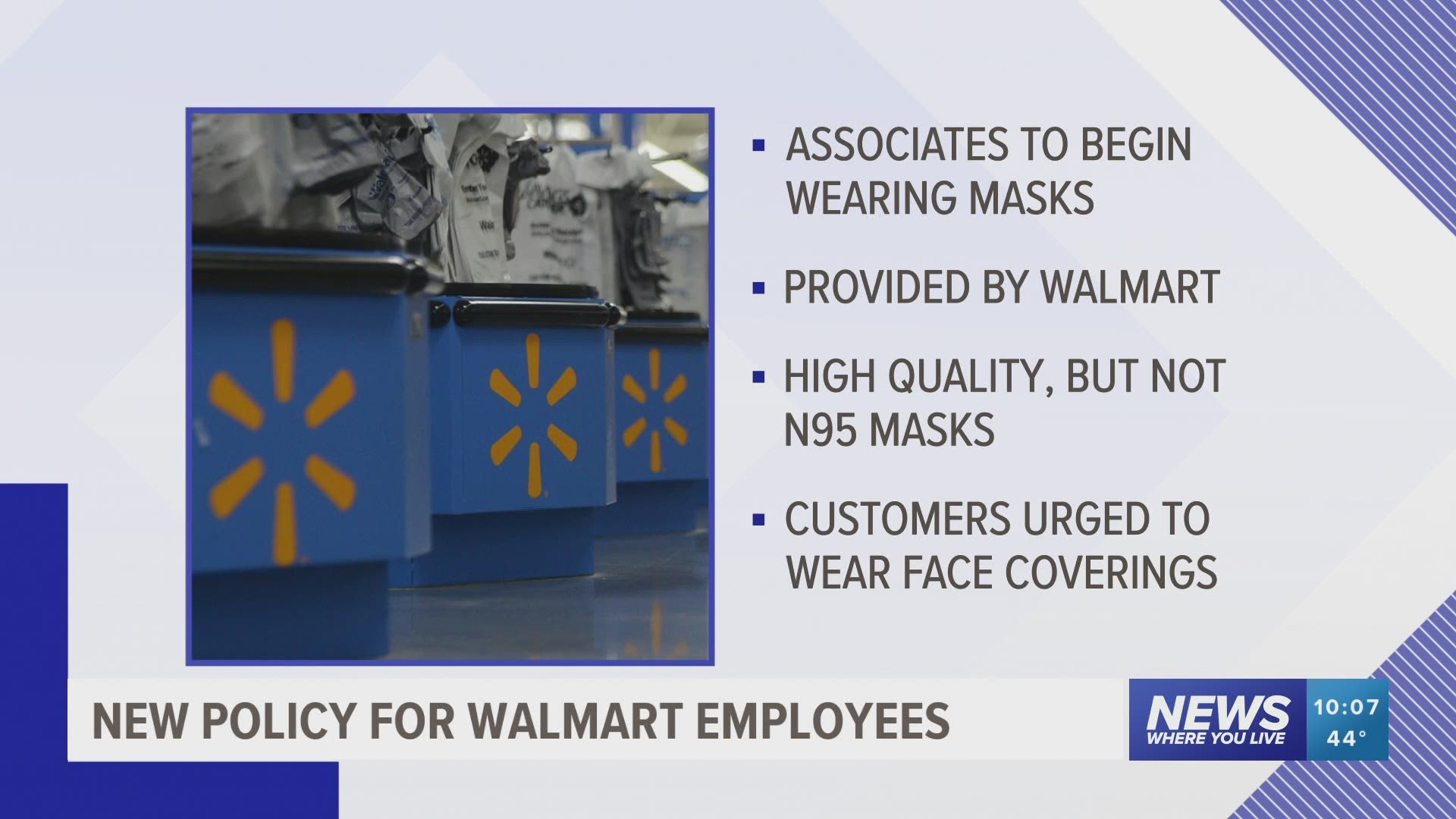Walmart To Require Associates Wear Masks Or Other Face Coverings