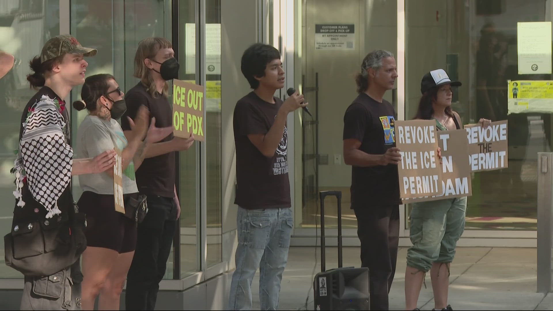 Activists and neighbors are demanding the South Portland ICE field office be shut down, raising concerns over safety, protests and permit violations.