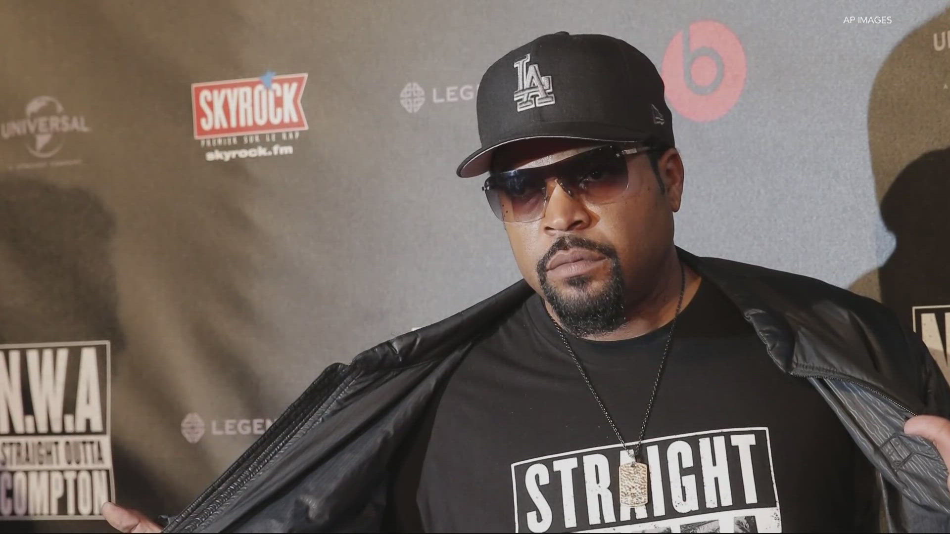 Ice Cube's tour bus caught fire in downtown Portland. The rapper's comments suggest it was intentional as investigators seek video footage.