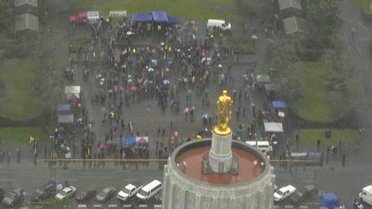 Unlawful assembly declared at Oregon Capitol following pro-Trump rally