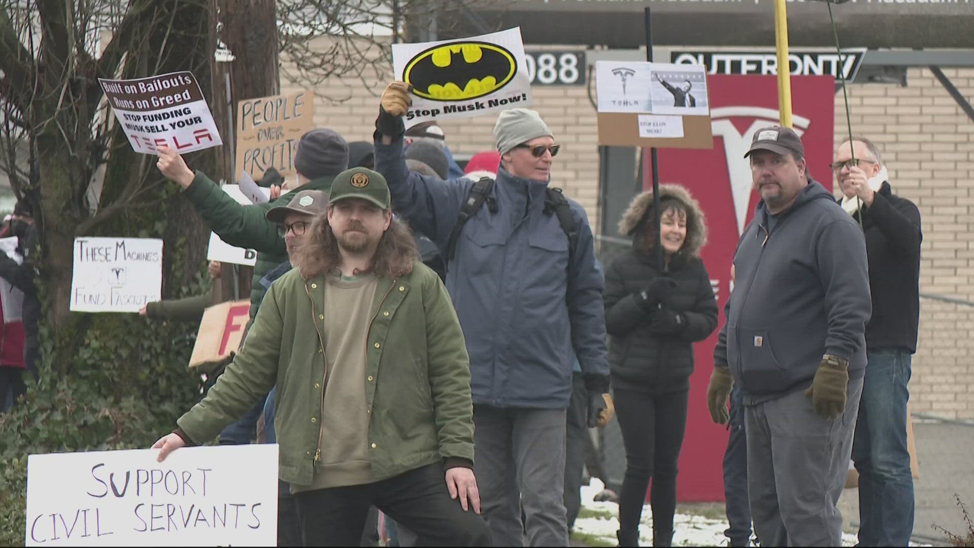 They told KGW that they want to bring attention to Elon Musk and DOGE's actions within the federal government, a part of a nationwide protest.