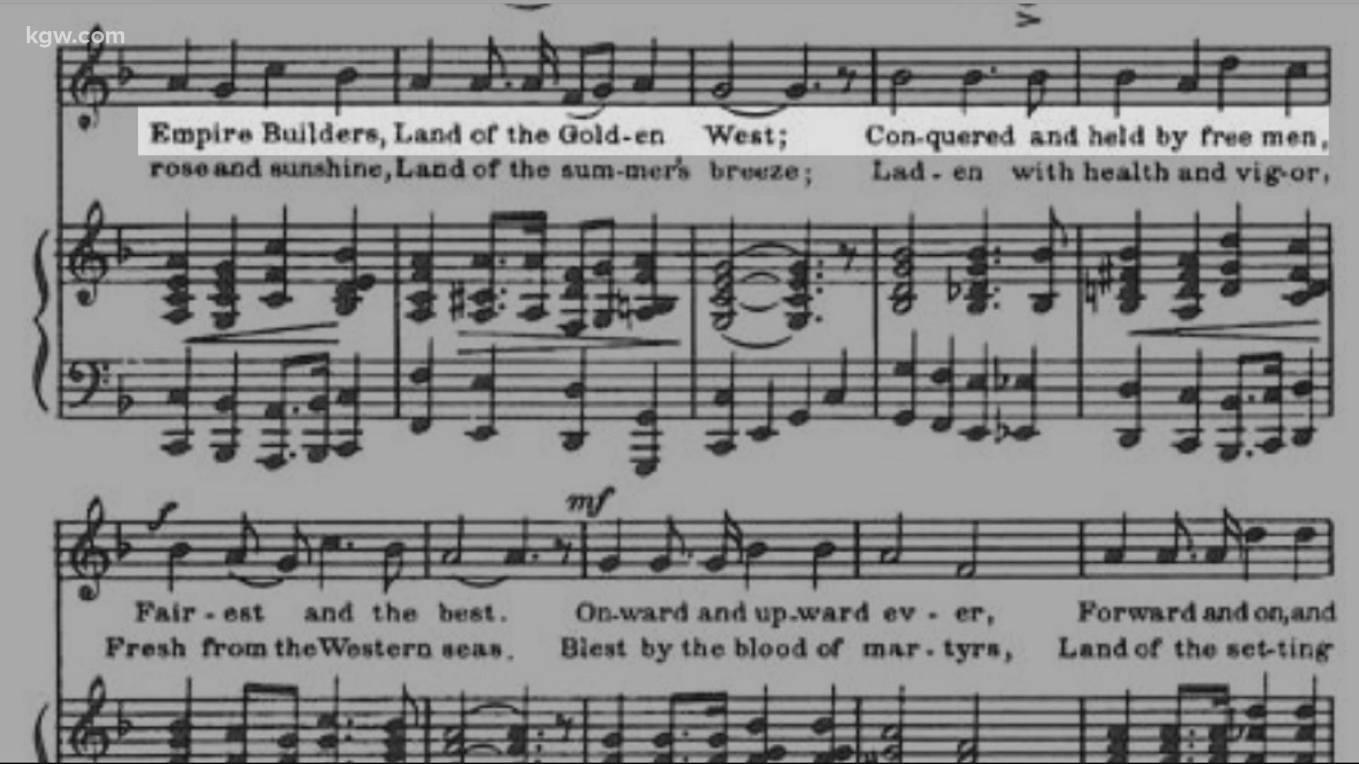 Some may not even realize Oregon has a state song. Many who do have been trying to get it changed or replaced for years.