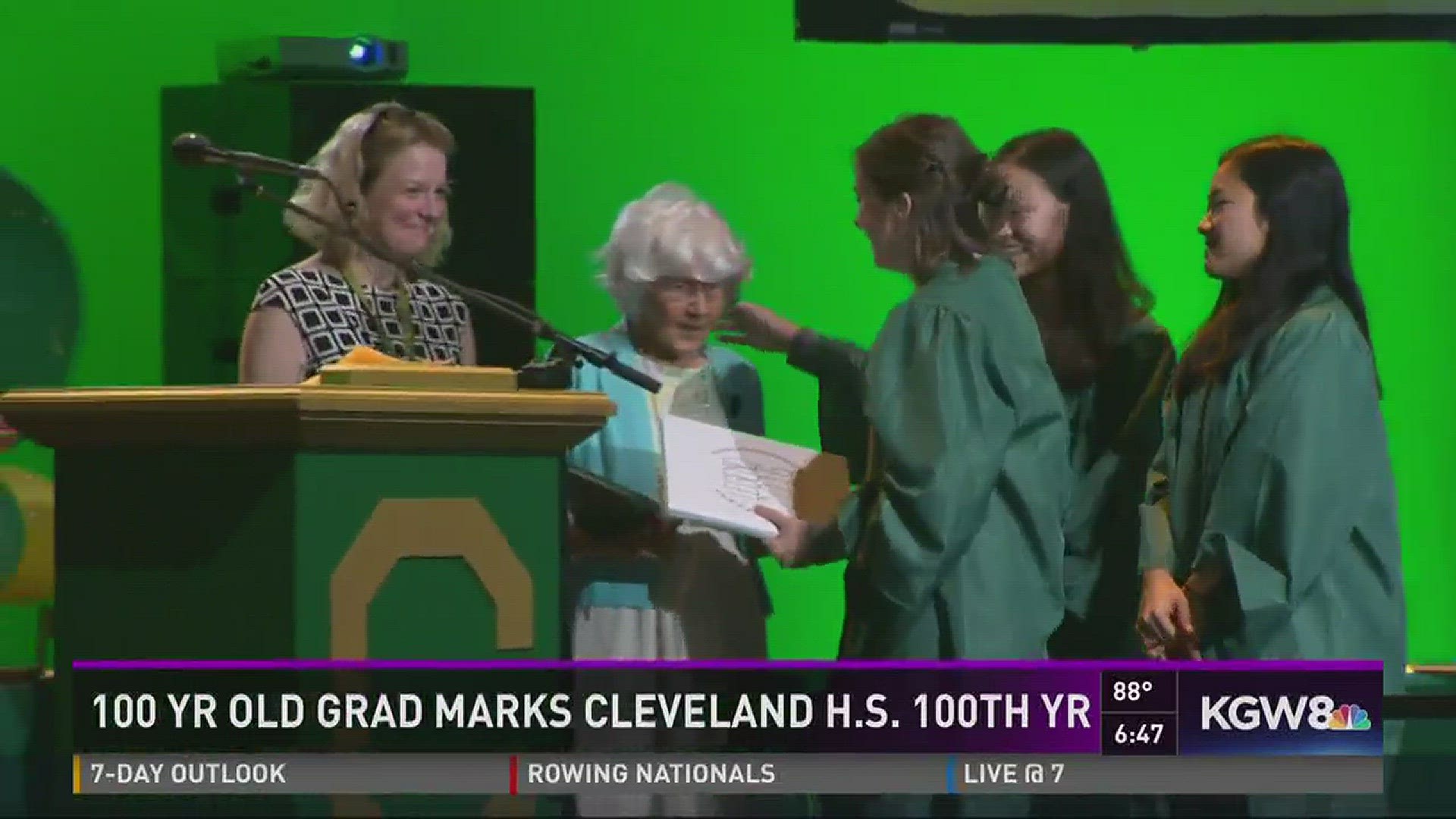 100-year-old graduates from Cleveland High School