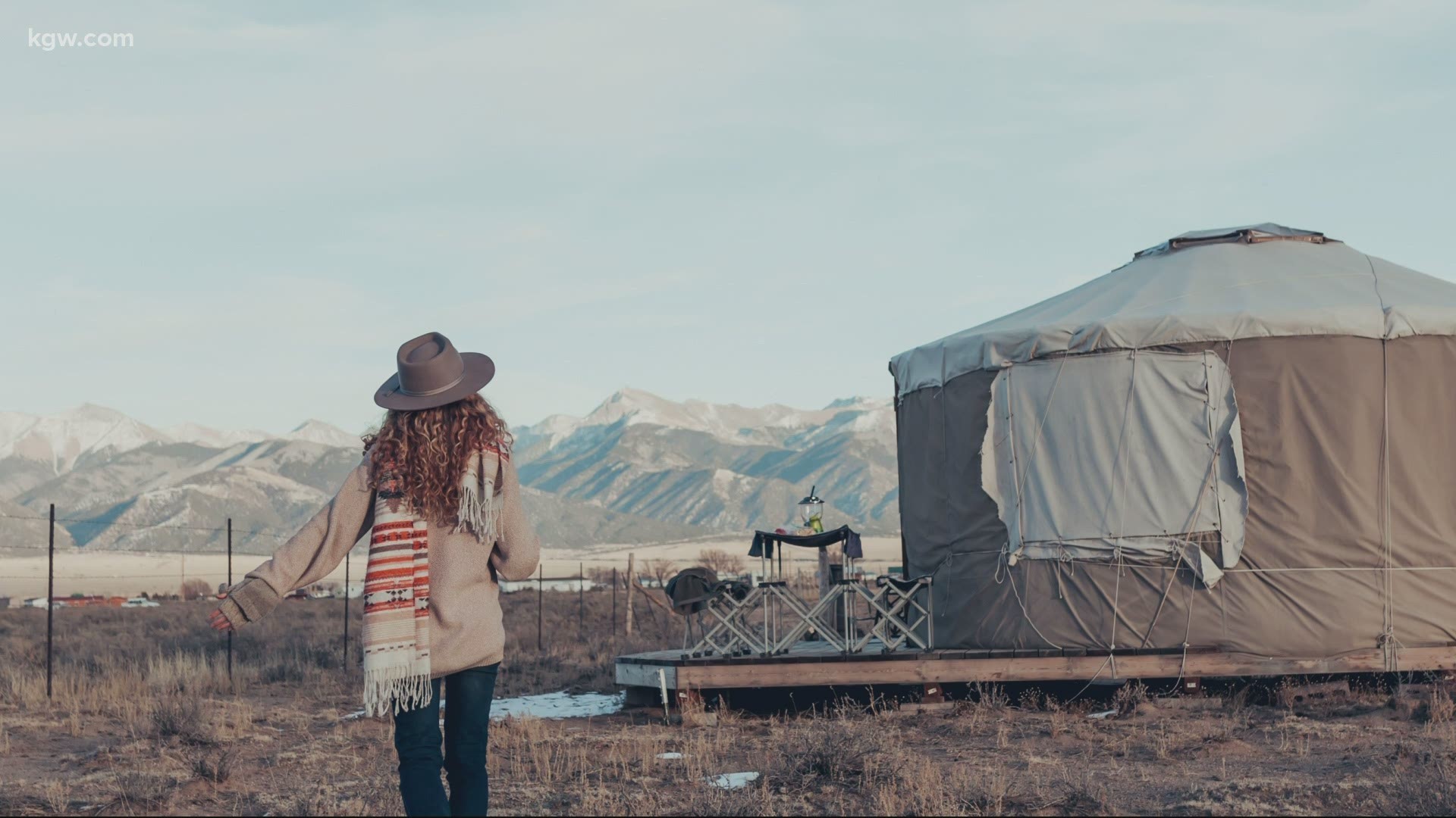 Amid Oregon’s freeze, there’s a surge in interest in camping and “glamping” for the Thanksgiving holiday.