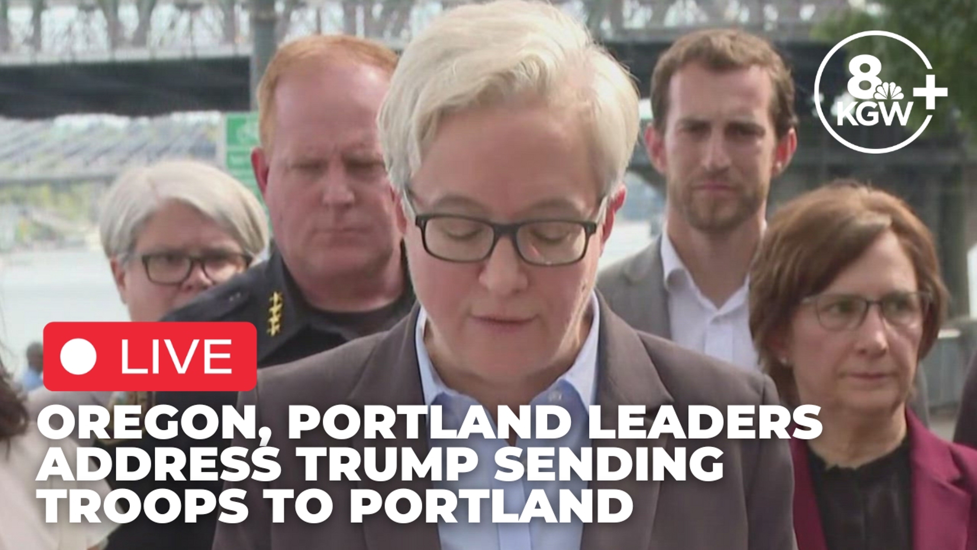 City and state lawmakers, as well as Portland police and business owners, repeatedly expressed that federal troops were not needed; Kotek said she spoke with Trump.
