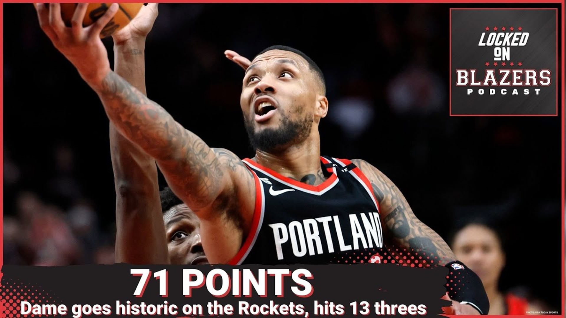 However good you think Damian Lillard is, he's better. He set a franchise record with 71 points and 13 3-pointers in a 131-114 win over the Houston Rockets.