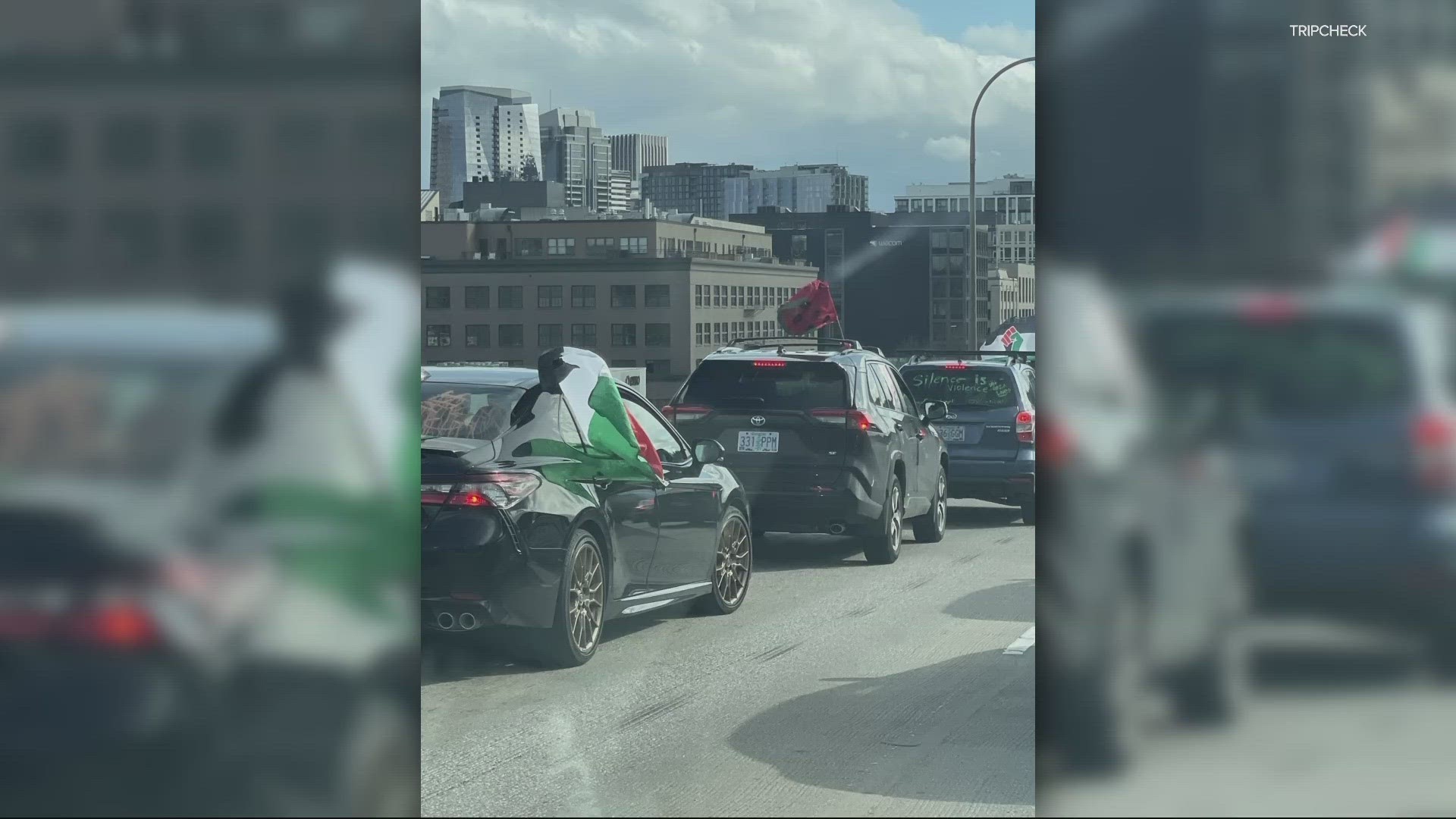 Southbound Everett Street was closed, as well as all lanes at I-405's intersection with U.S. Highway 26, according to the Oregon Department of Transportation (ODOT).