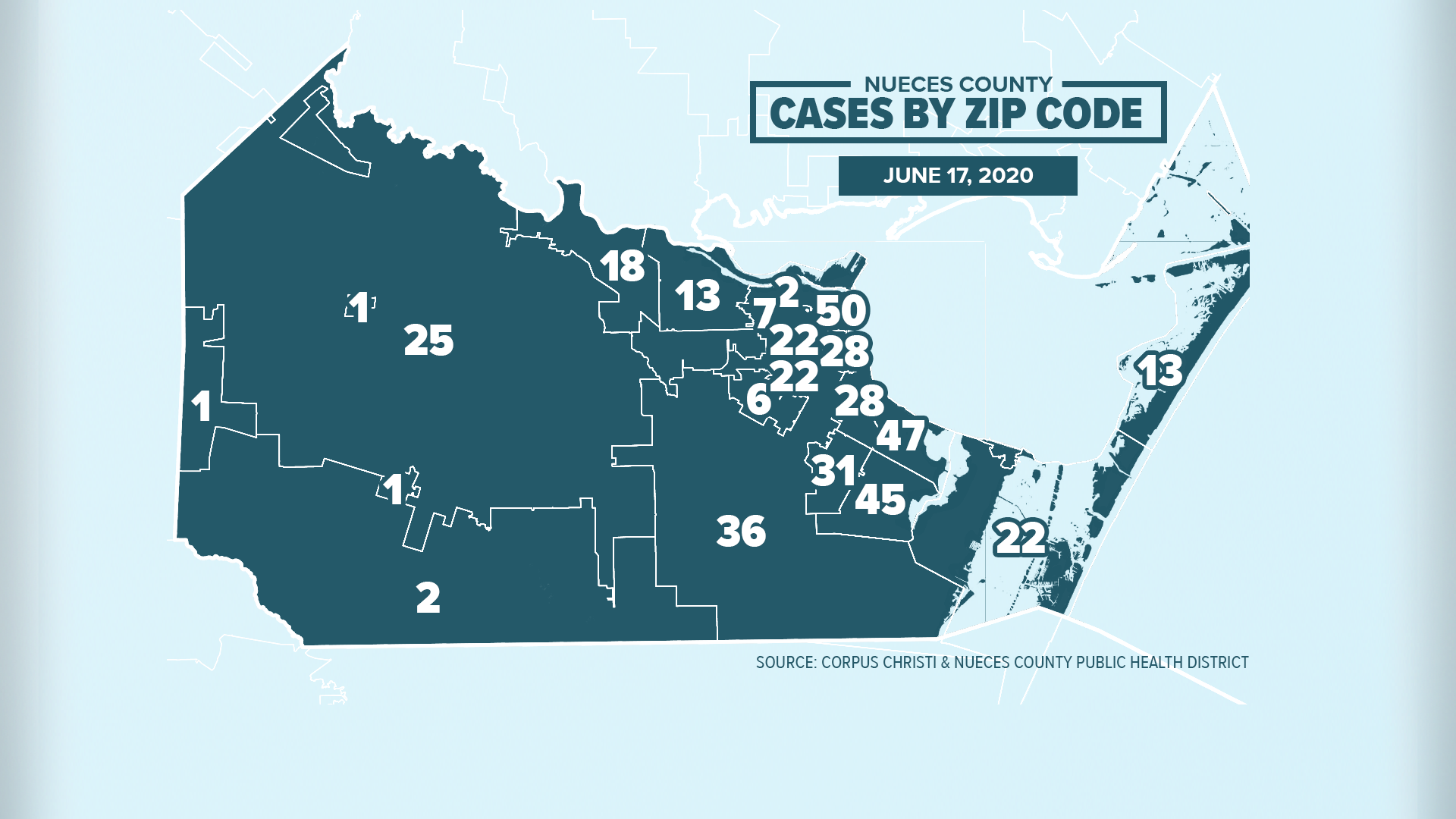 COVID-19 by zip code in Nueces County | ktvb.com
