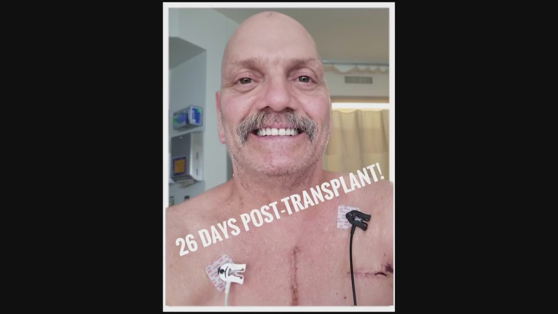 Patrick Holland's flight to get a new heart was canceled during December's ice storm grounding flights. Three months later, he has a new heart.