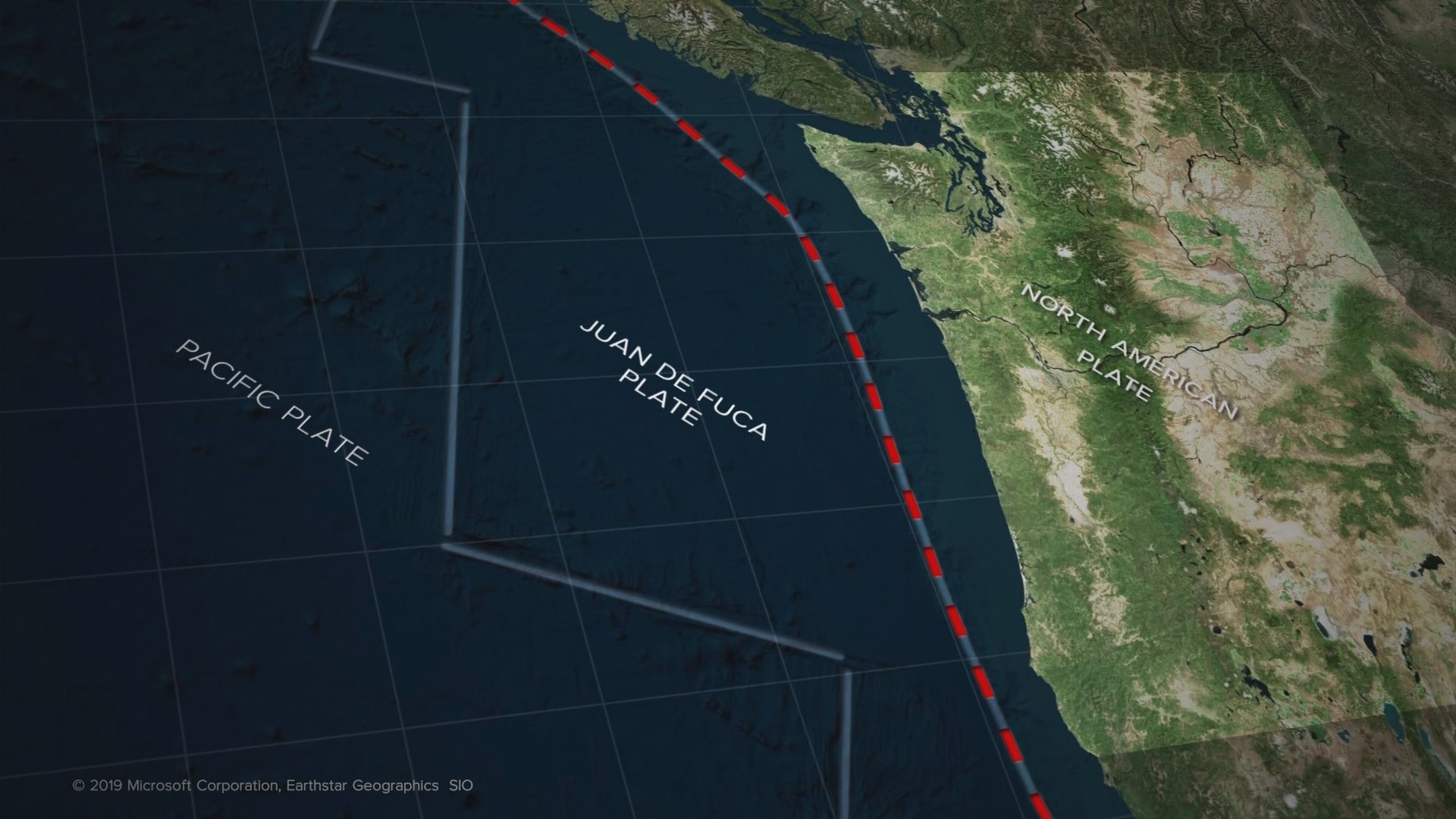 The Cascadia Subduction Zone is an underwater earthquake fault off the west coast that runs from Cape Mendocino, Calif. to British Columbia.