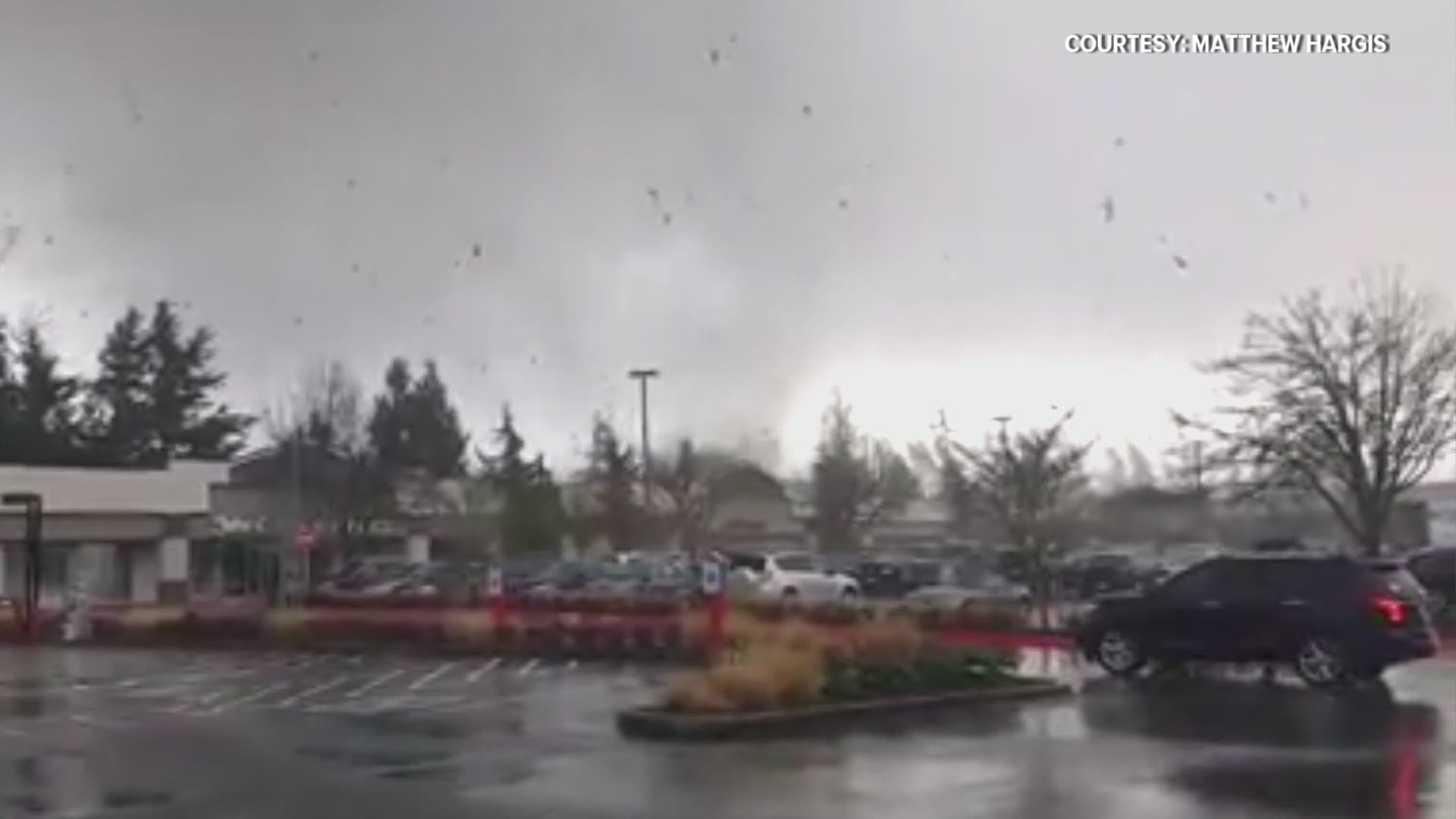 Viewers shared video of a tornado touching down in Port Orchard Tuesday afternoon.