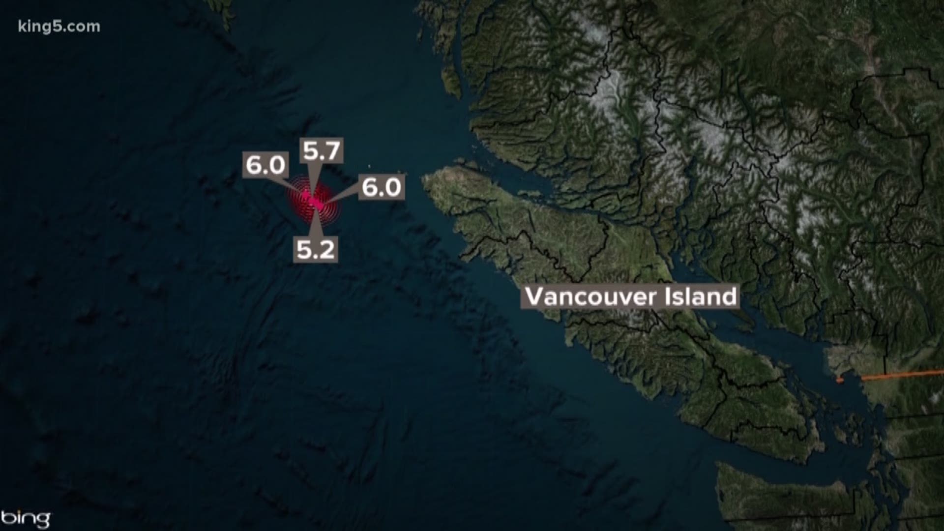 Two 6 0 Earthquakes Among Swarm Of Quakes Off Vancouver Island