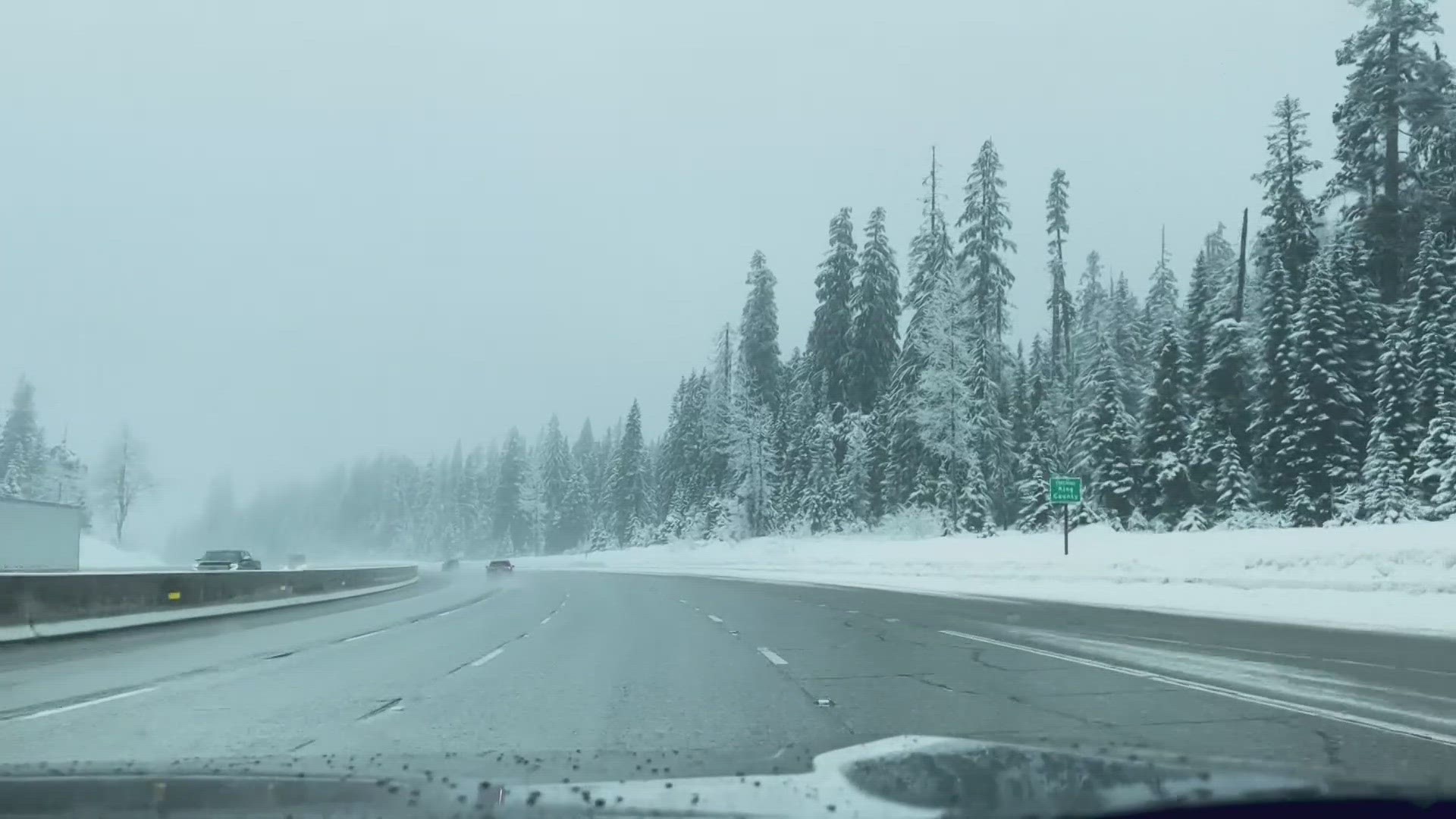 The Cascade passes could get 5 to 10 inches of snow Friday.