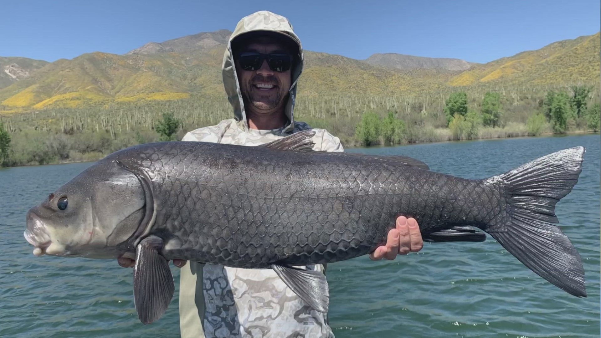 The fishing adventure marked the one year anniversary of the passing of his beloved mom who lost her battle with cancer.