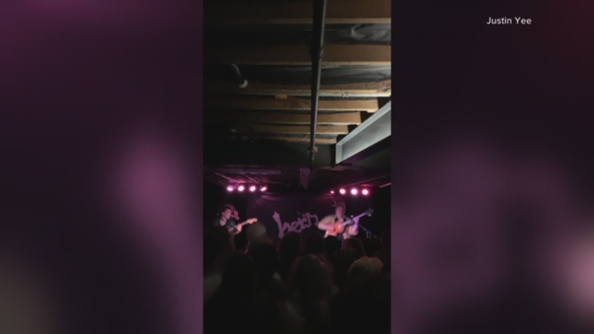 Justin Yee captured footage of the Liverpool band Her's performing during what would be their last performance at The Rebel Lounge in Phoenix. The band and their tour manager were killed in a wrong-way crash on I-10 west of Phoenix on March 27.
