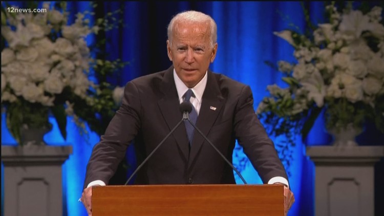 Joe Biden calls John McCain 'a giant among others' at memorial service