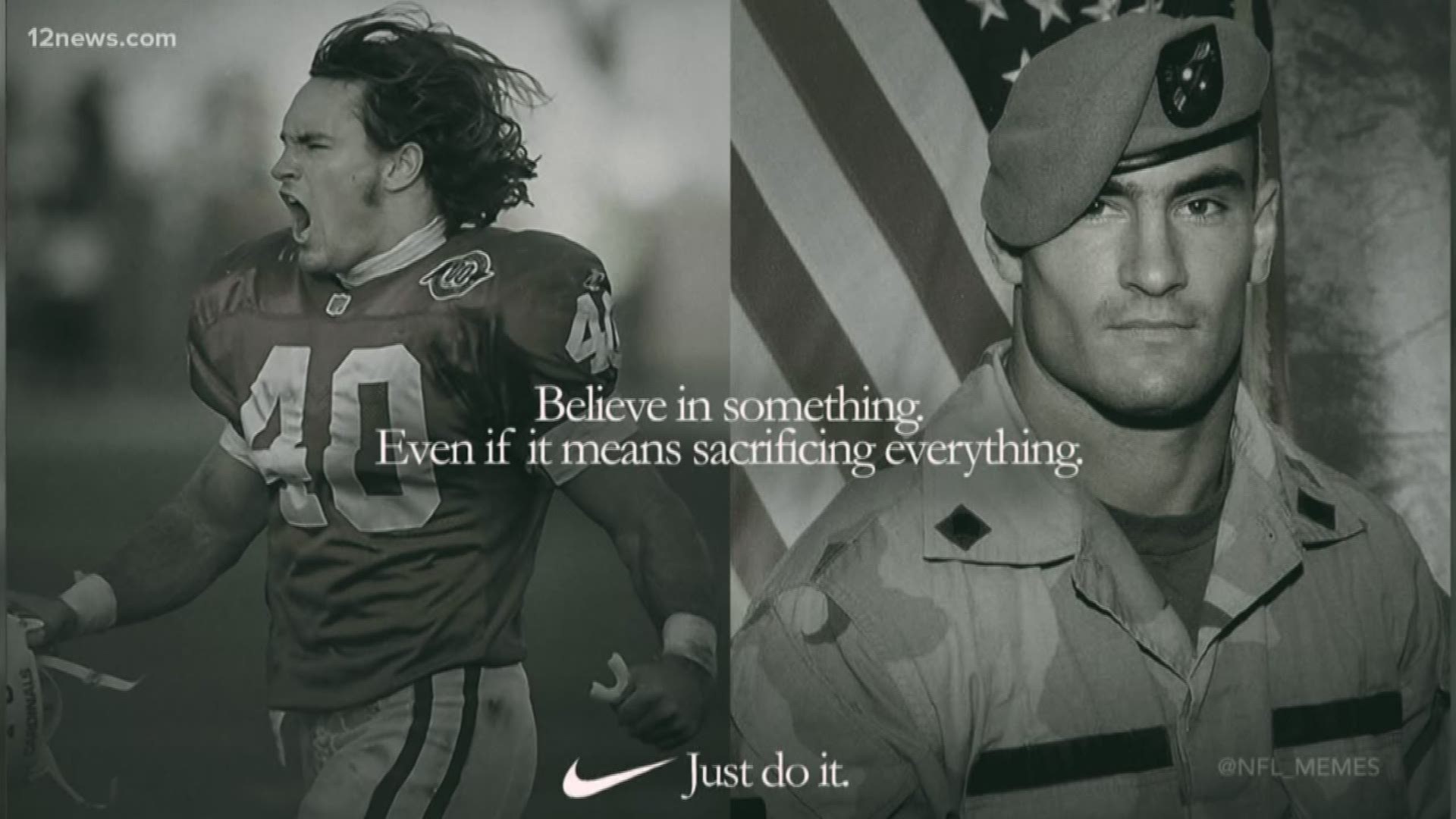 Nike released a controversial ad featuring Colin Kaepernick. Some were quick to use Pat Tillman's ultimate sacrifice to fire back at the ad. Friends and family of Tillman are saying don't use his name for a political agenda.