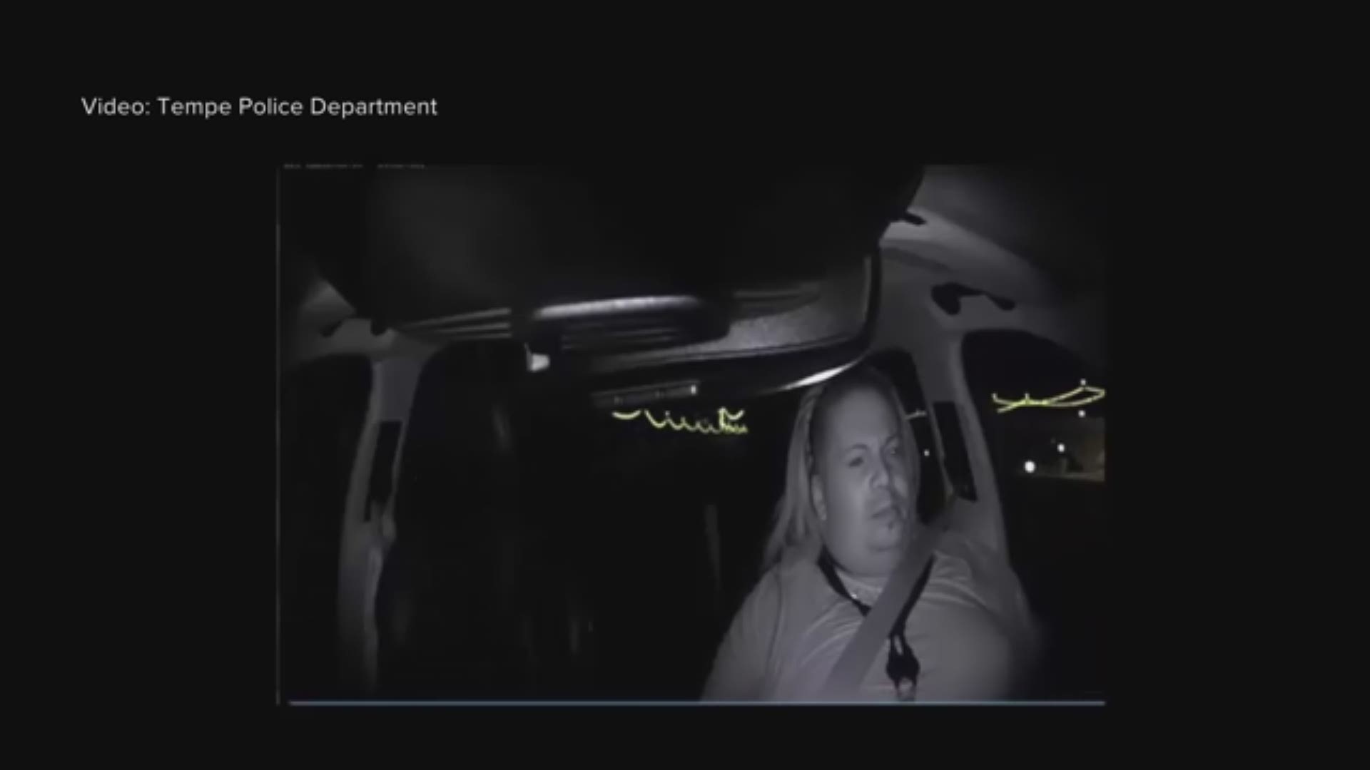 Tempe police have released footage of the moments leading up to  a 49-year-old pedestrian being hit and killed by a self-driving Uber Sunday night.