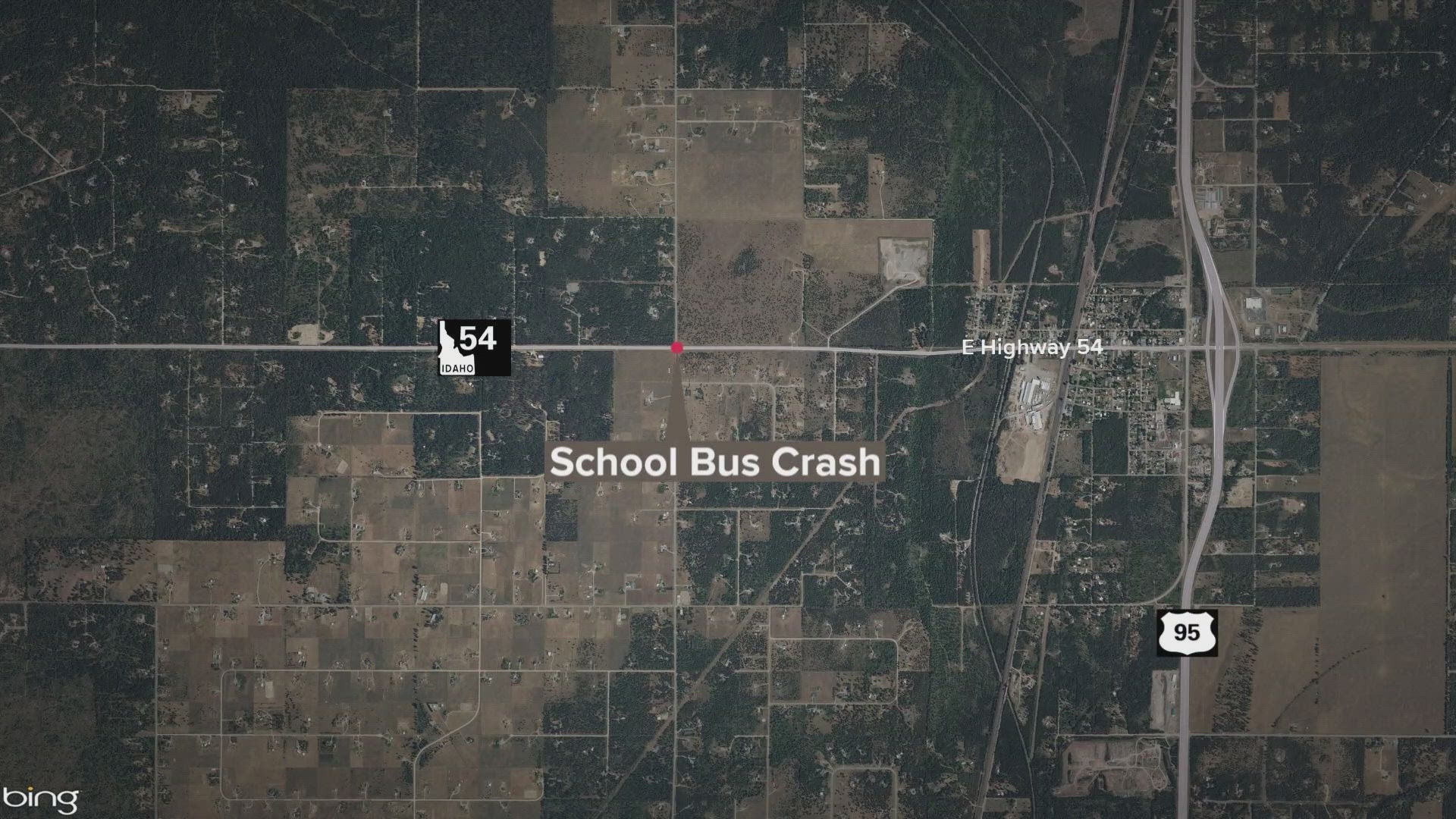 Idaho State Police said the bus crashed into a power pole.