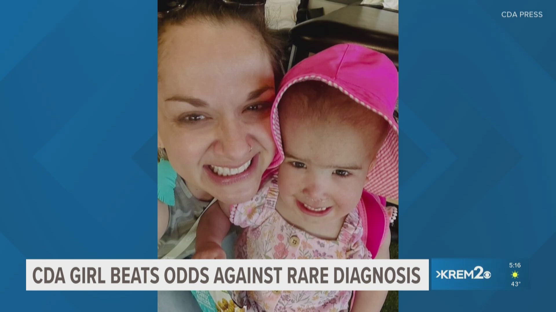 Doctors told the Coeur d'Alene girl's parents that no research on the condition had been conducted in 20 years.