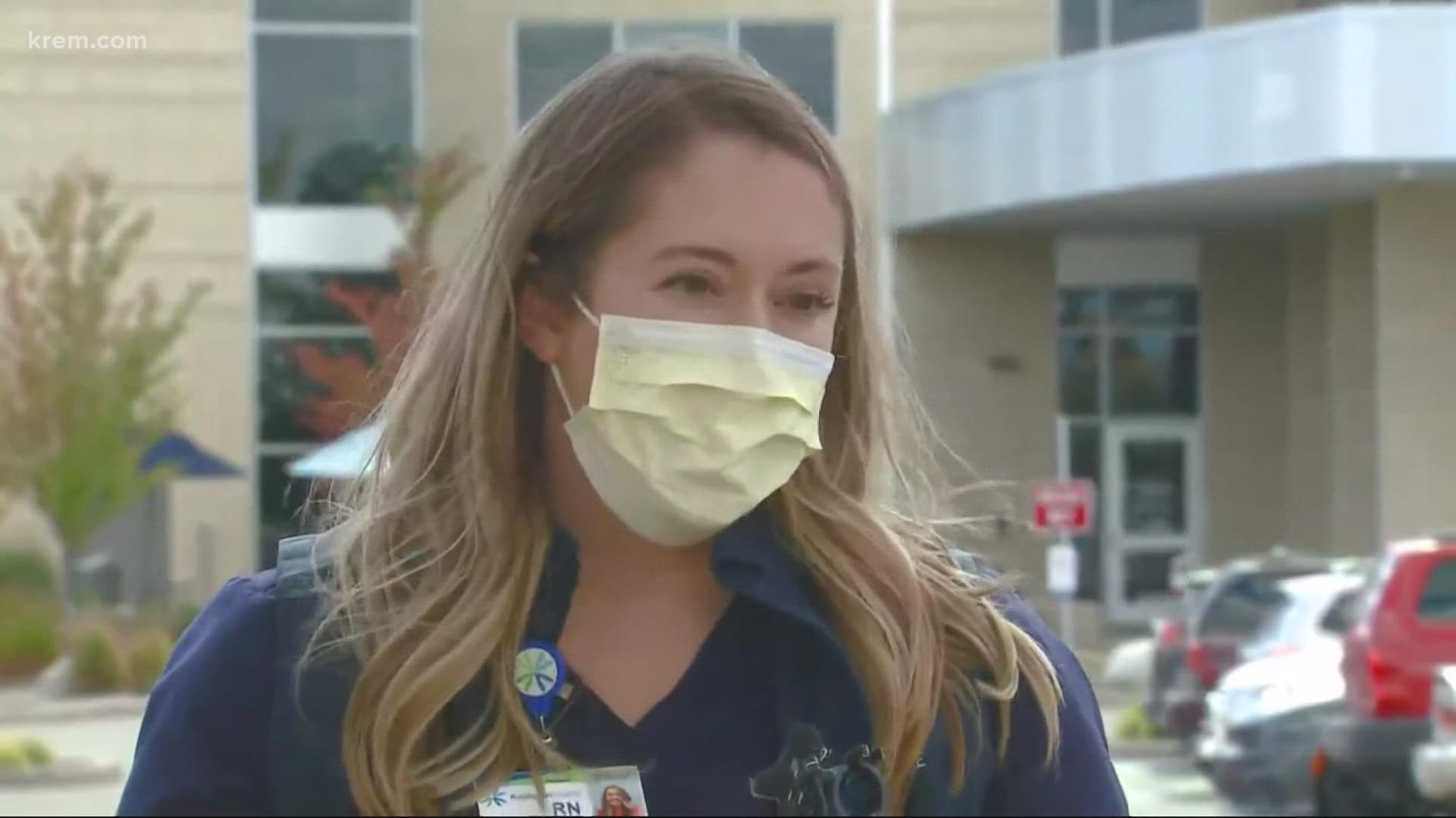 A Kootenai Health ICU nurse talked about her experience treating seriously ill COVID-19 patients amid the fifth wave of the virus.