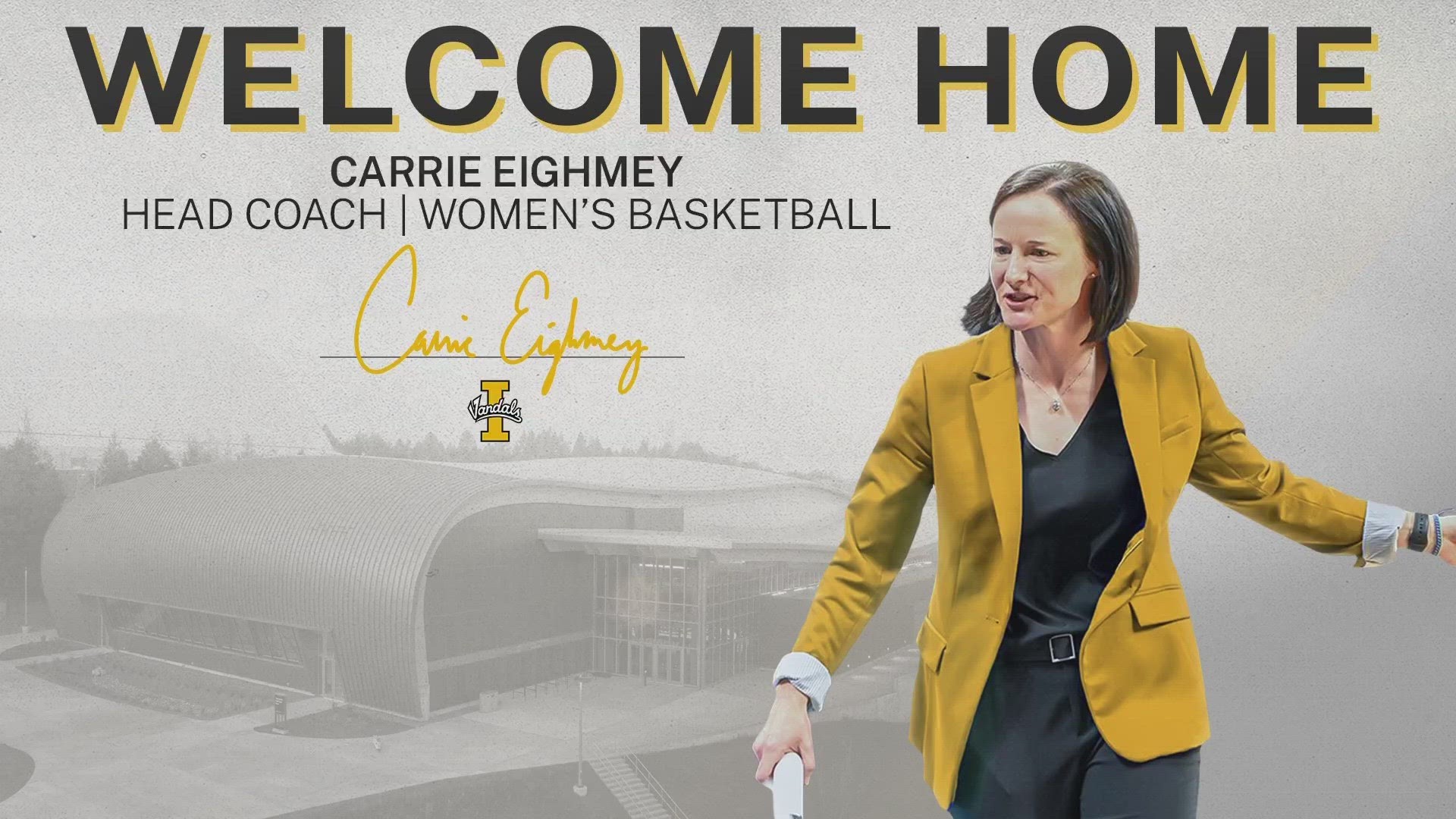 Carrie Eighmey joins the Vandals after being named the Coach of the Year in her conference last season.