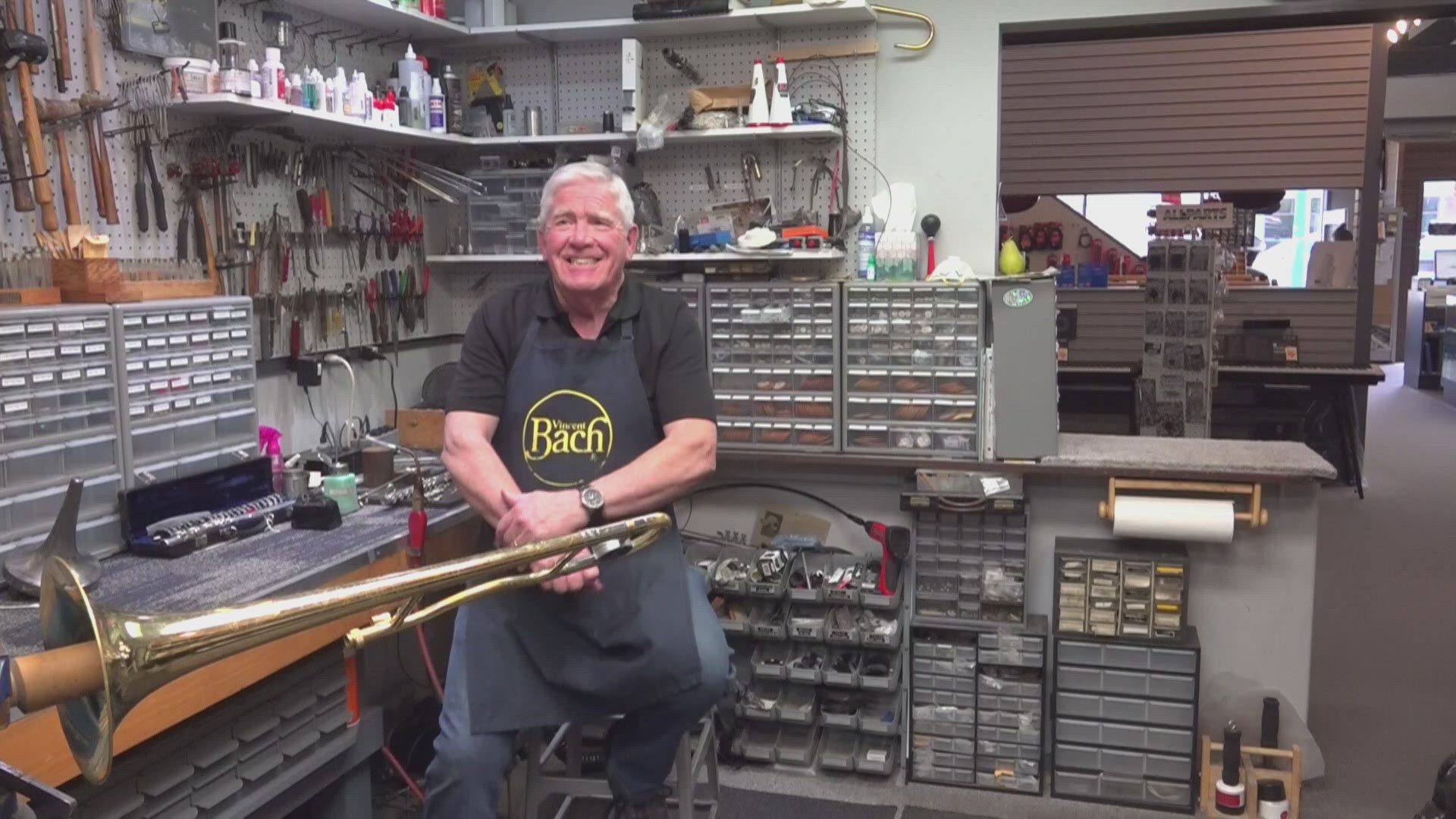 Denny Burt has been running Burt's Music & Sound for 56 years, but the store may close permanently if he doesn't find a new owner before June. 