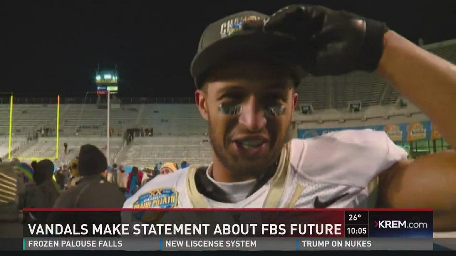 Matt Linehan was game MVP as Idaho made a statement win in their first bowl appearance since 2009.