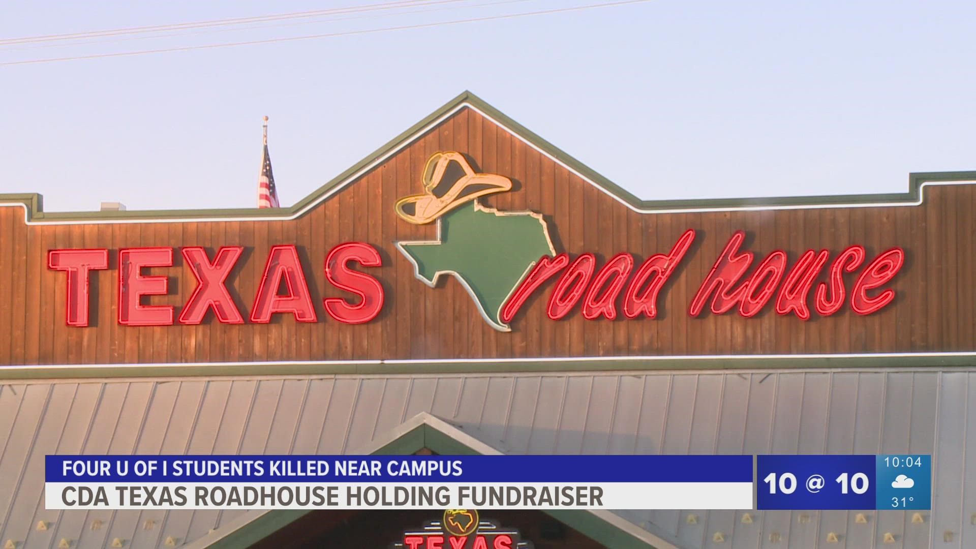Xana Kernodle worked at Texas Roadhouse before she attended the University of Idaho. The restaurant will raise money for the families of the four students on Monday.