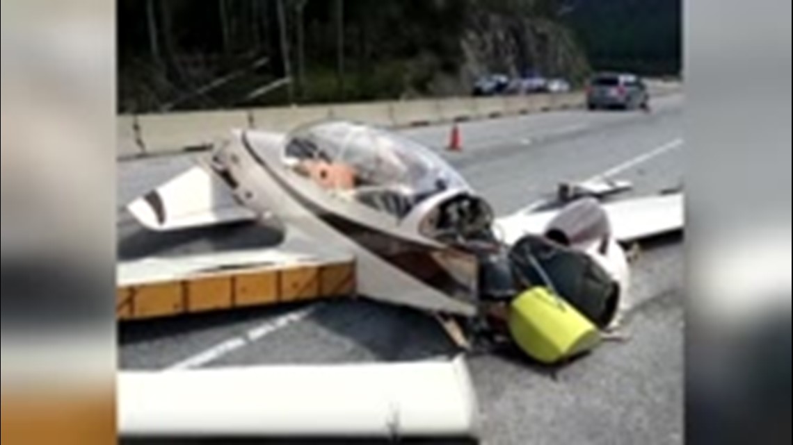 EXCLUSIVE | Video shows moments leading up to plane crash on I-90 near ...