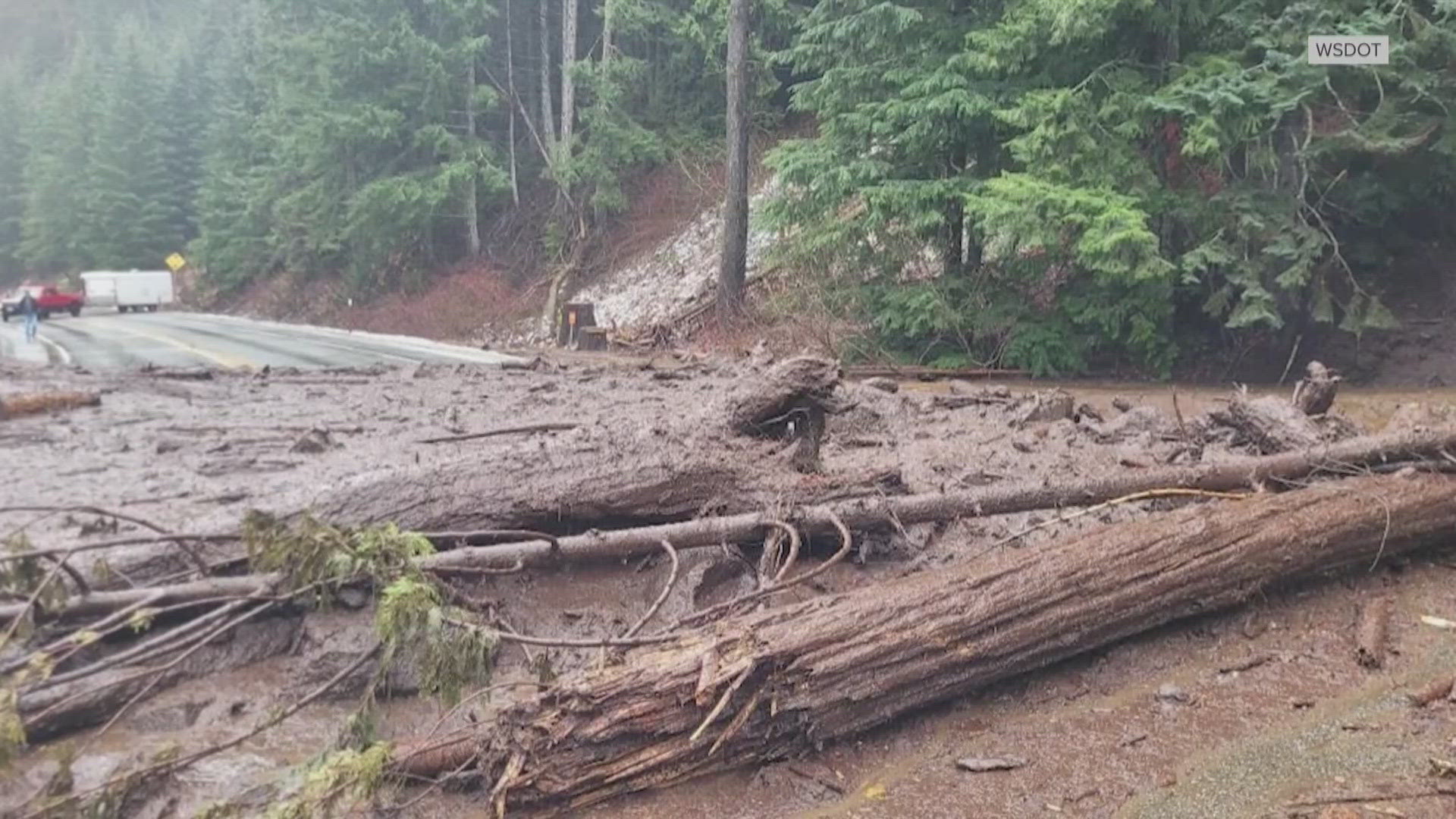 Some roads in Washington State, in particular the west side of the state, had to close roads due to snowmelt and rainfall.