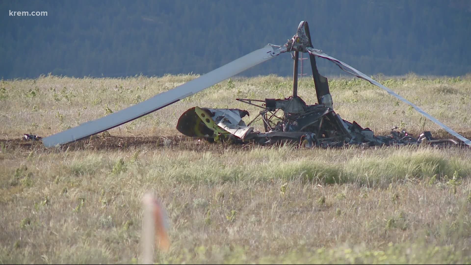 Man involved in North Idaho helicopter crash dies